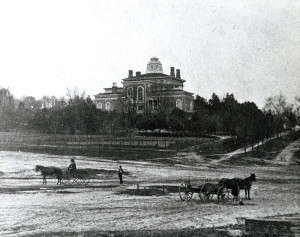 Back of the Hay House in the late 1800s